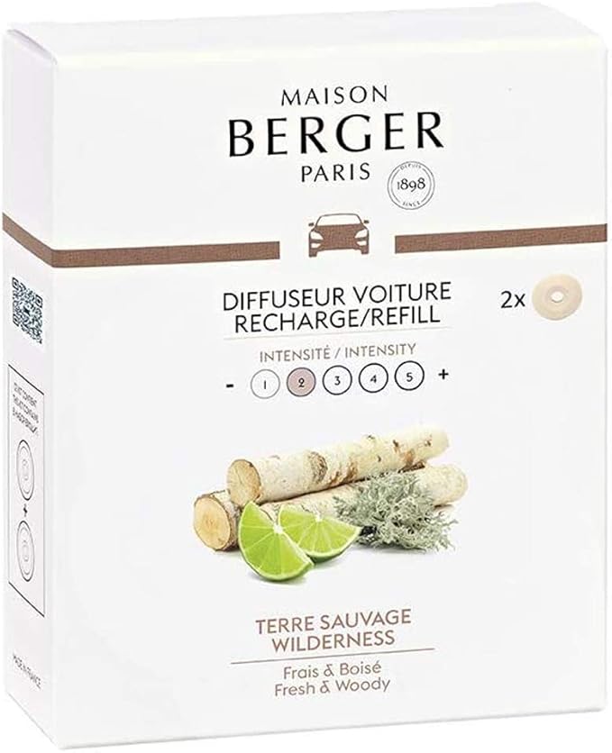Maison Berger - Recharge Car Diffuser Refill - Terre Sauvage Wilderness