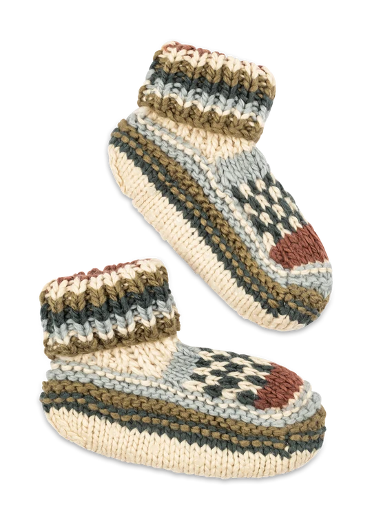 Northern Isles Knit Bootie - Blue