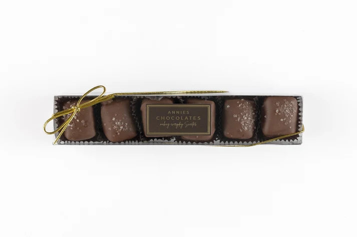 Milk Chocolate Sea Salt Caramels 6pc.
