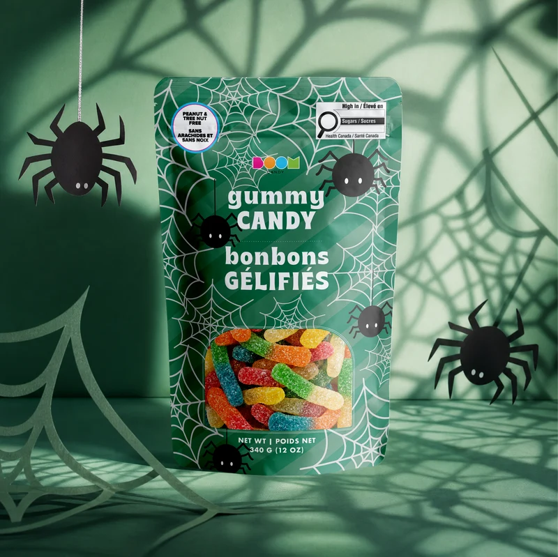 Spiders & Webs: Sour Gummy Worms