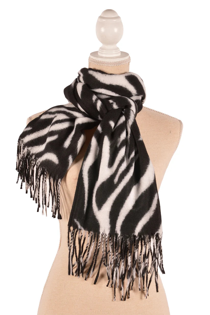 Zebra Print Scarf