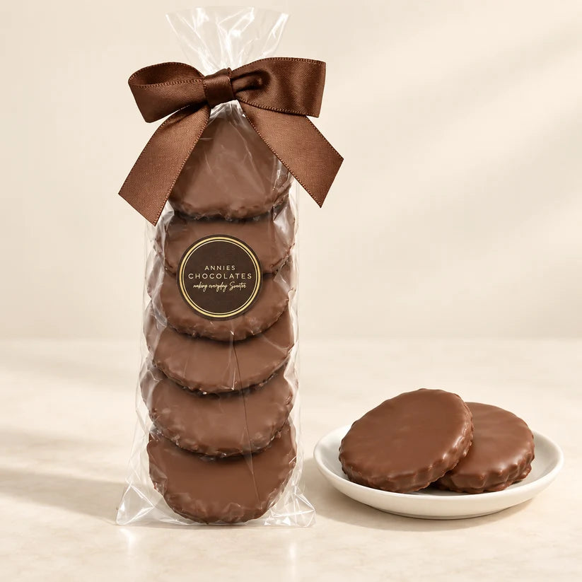 Caramel Waffle chocolate covered cookies
