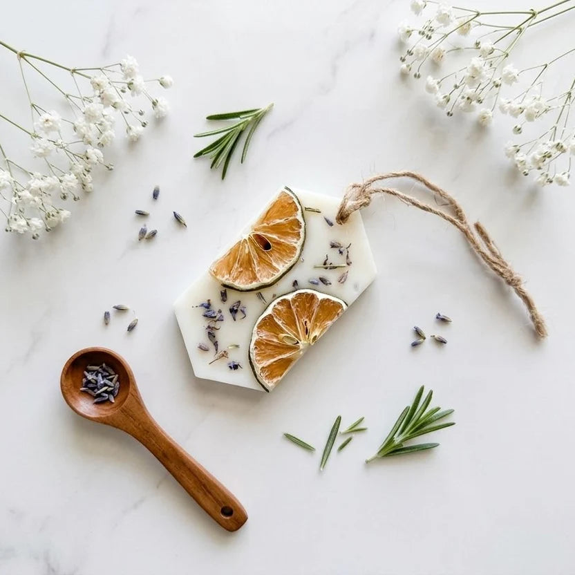 Spring Bloom - Lemon & Lavender wax sachet