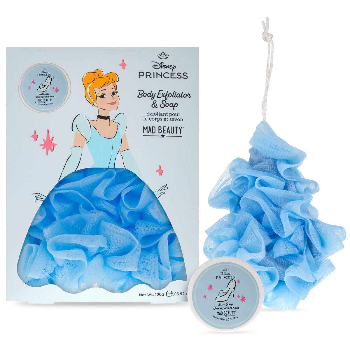 Princess Body Exfoliator & Soap Set - Cinderella