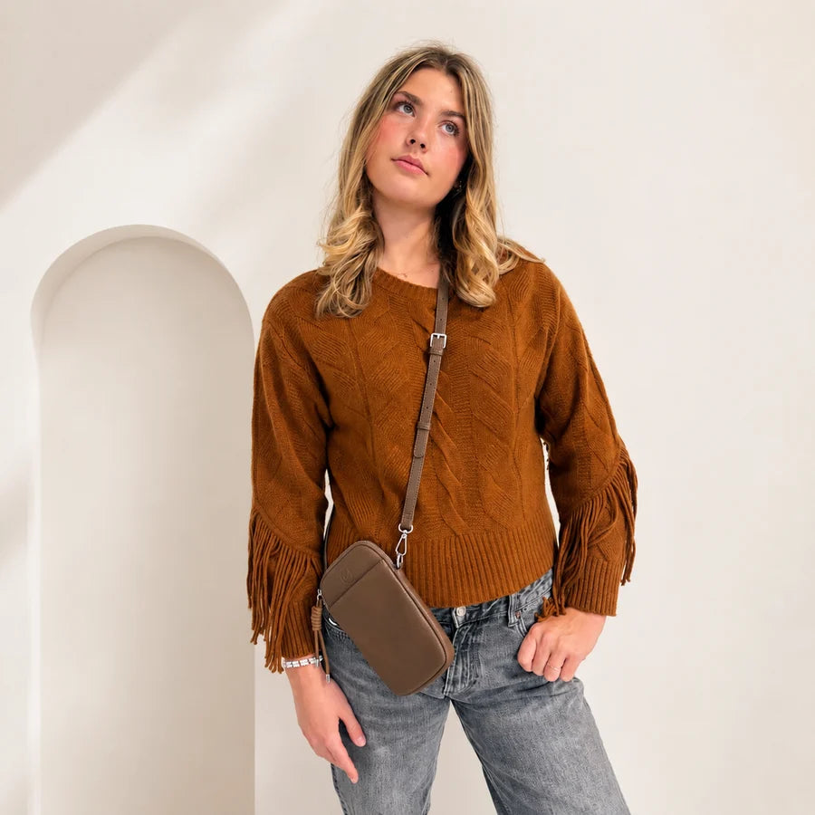 Celia Crossbody Bag in Latte