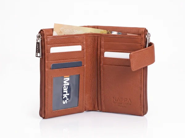 Mini Charlotte Small Wallet - Brandy