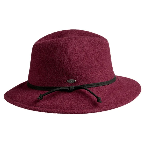 FREDERK - Soft Fedora in Burgundy