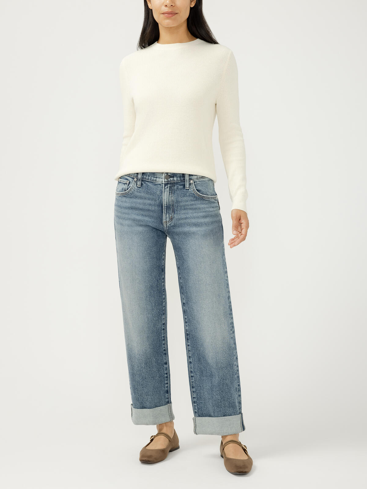 SILVER - relaxed straight leg mid rise