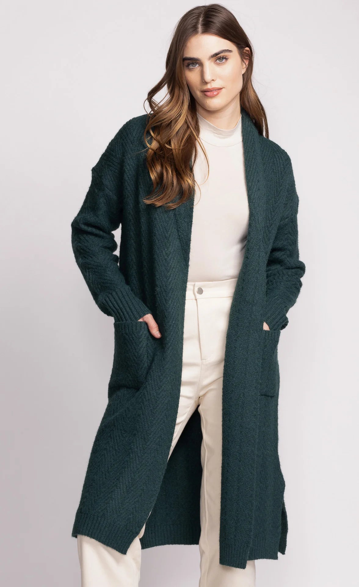 Pink Martini - Scarlett Cardi - Dark Green