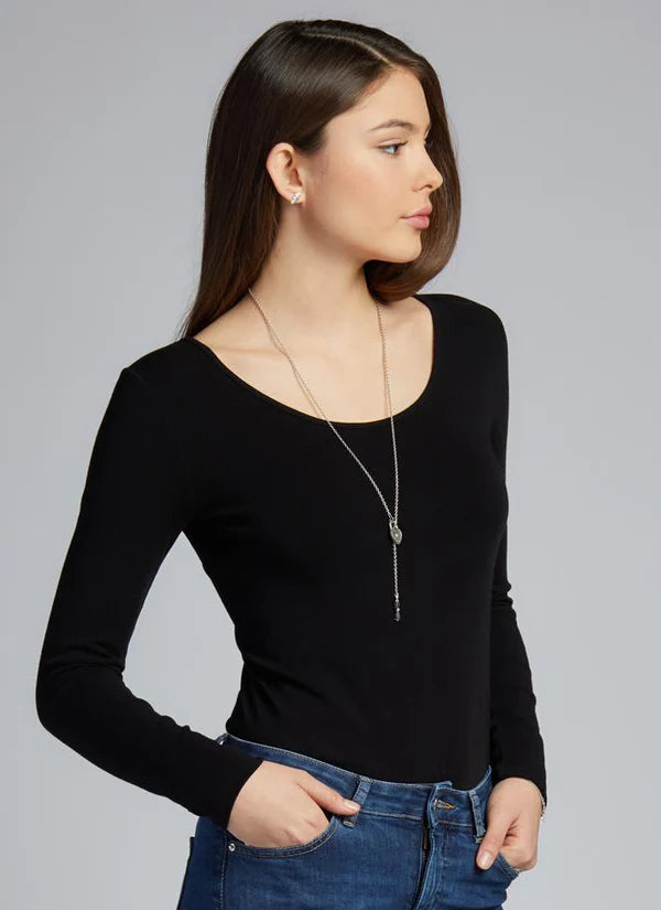 C'est Moi - Heather Black Bamboo Long sleeve