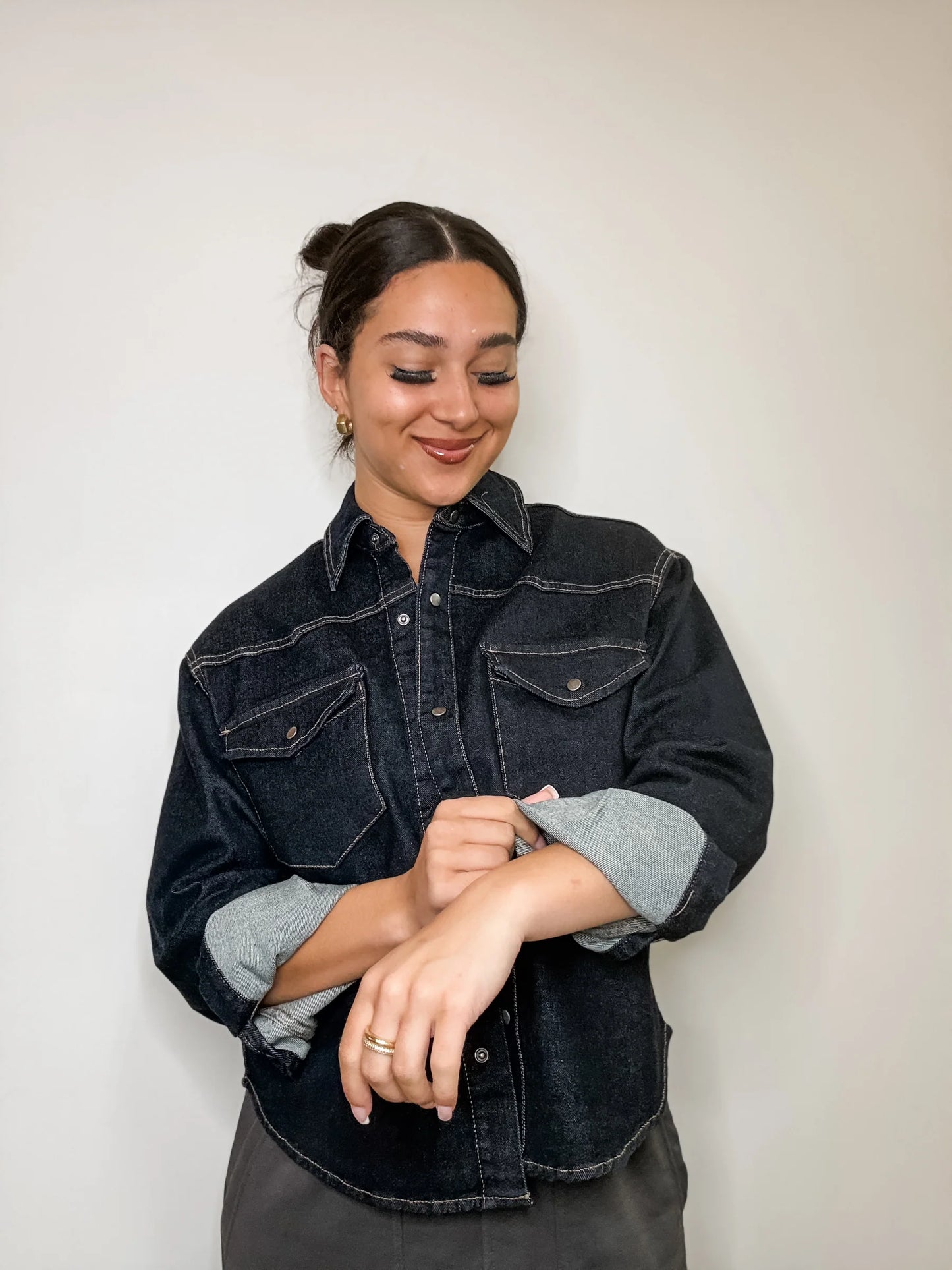 Lizette Stretch Denim - Dk Wash
