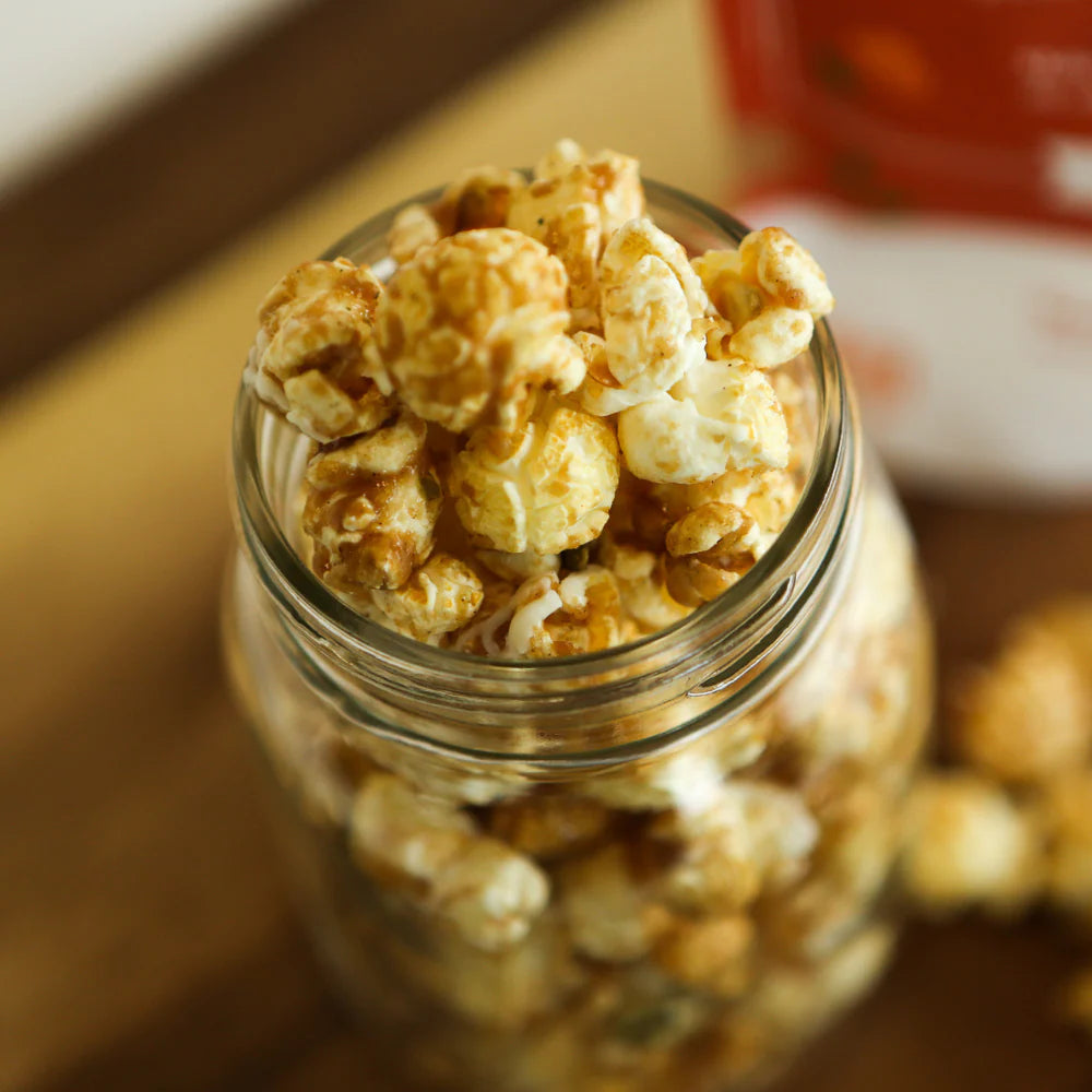 Pumpkin Spice Toffee Popcorn