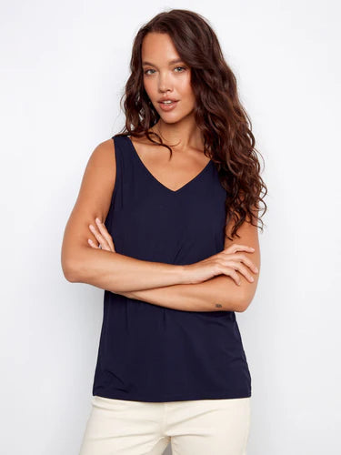 Reversible Bamboo Cami - Black
