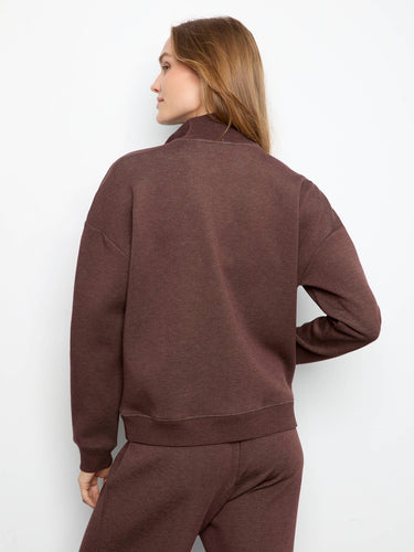 Soft Scuba Half-Zip Sweatshirt - Heather Espresso