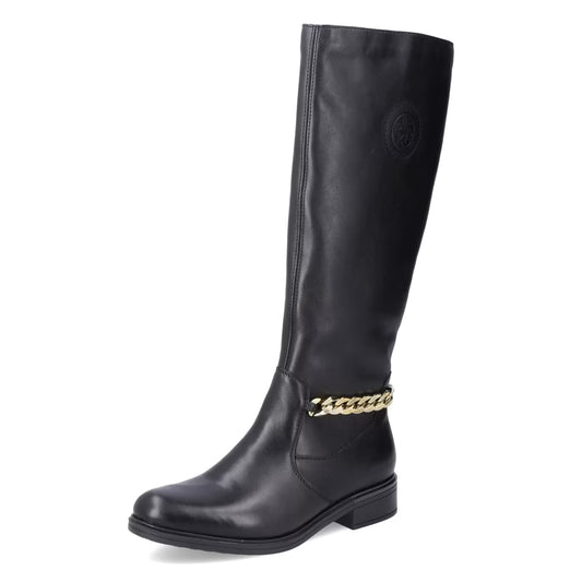 Reiker - tall black boot