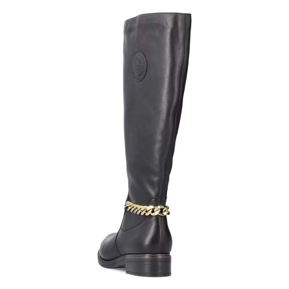 Reiker - tall black boot