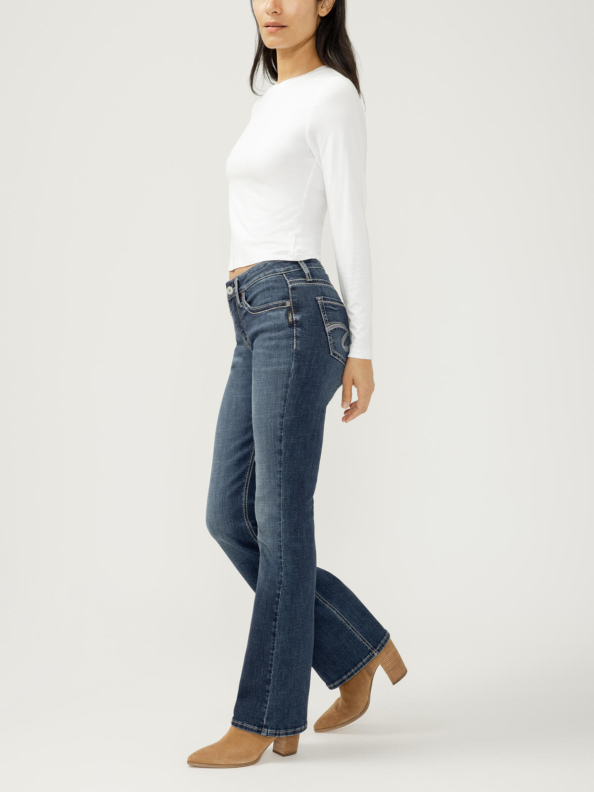 Suki Mid Rise Bootcut Jeans