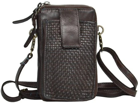 ELLA Genuine Leather Crossbody Phone Bag
