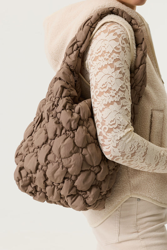 Taupe shoulder bag