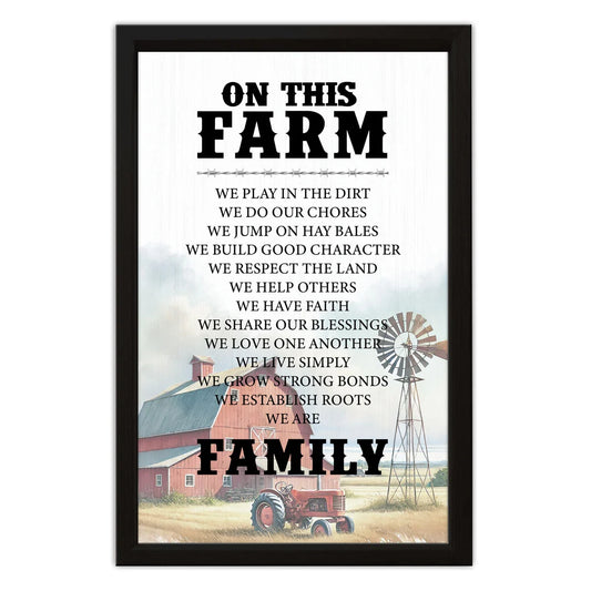 On This Farm - Wood Sign