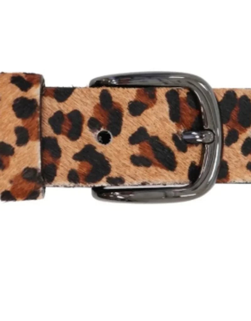 Leopard print belt