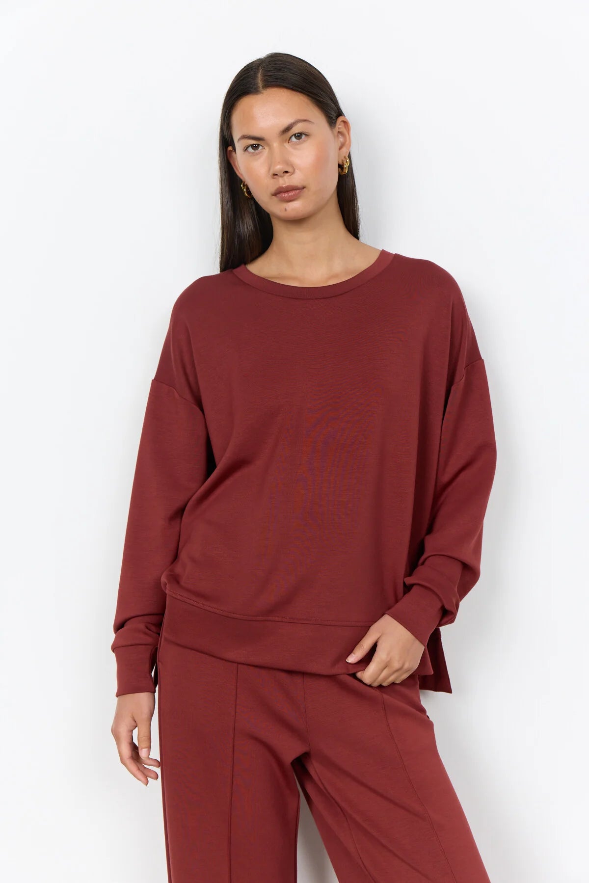Sweatshirt - Ruby red