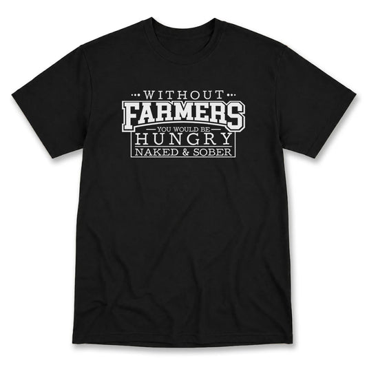Without Farmers T-Shirt in Black