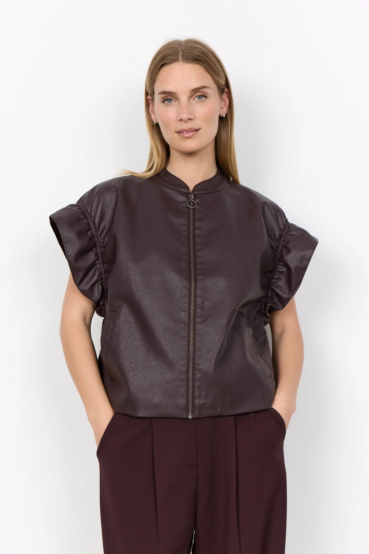 Waistcoat - Dark plum