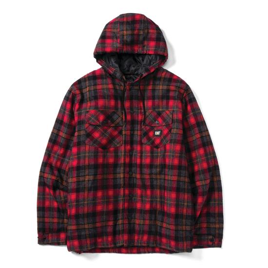 Hooded Flannel Shirt Jacket