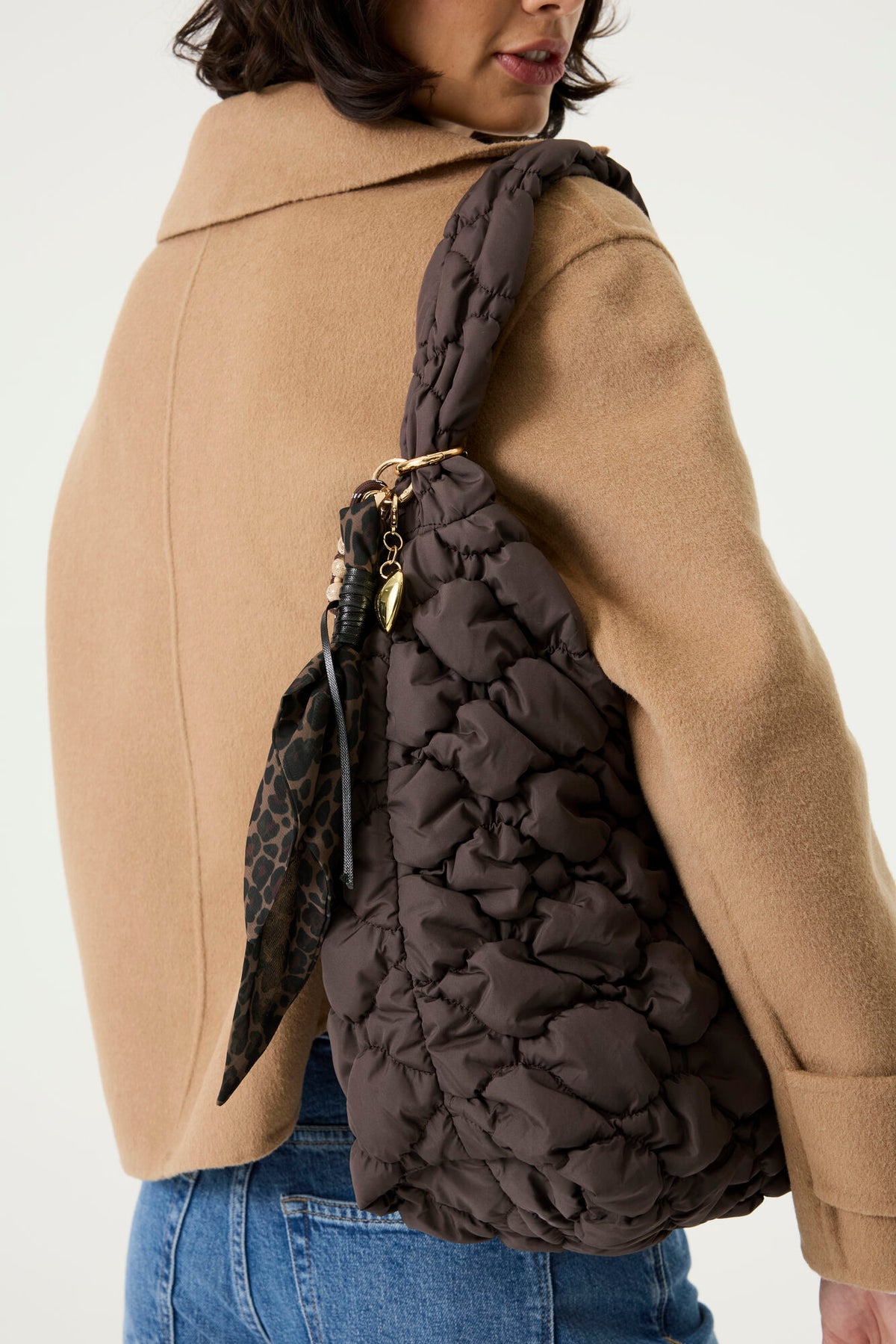 Brown shoulder bag