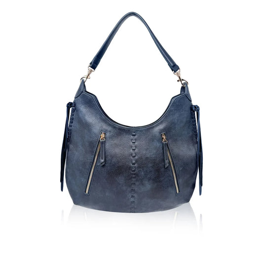 Clover Hobo Bag in Navy