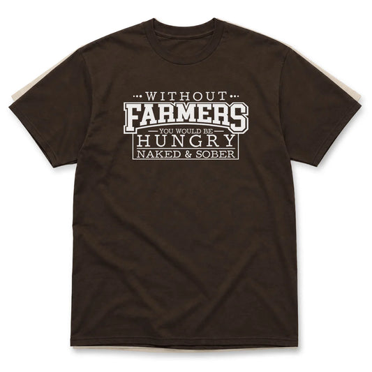 Without Farmers T-Shirt in Dark Chocolate