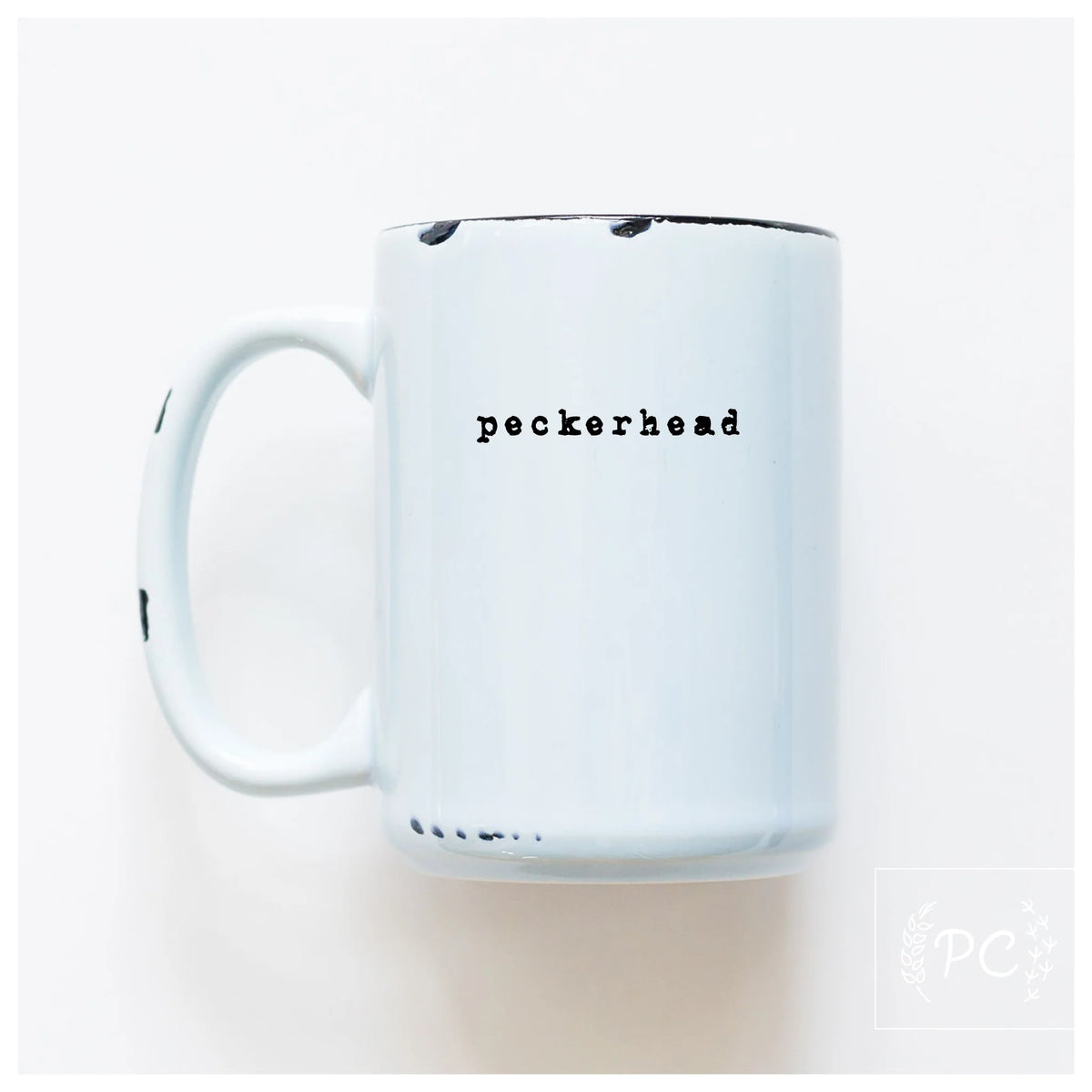Peckerhead ceramic mug in Blue