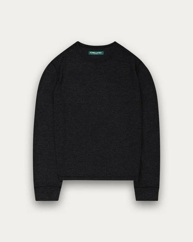 Heathered Thermal L/S - Heather Black