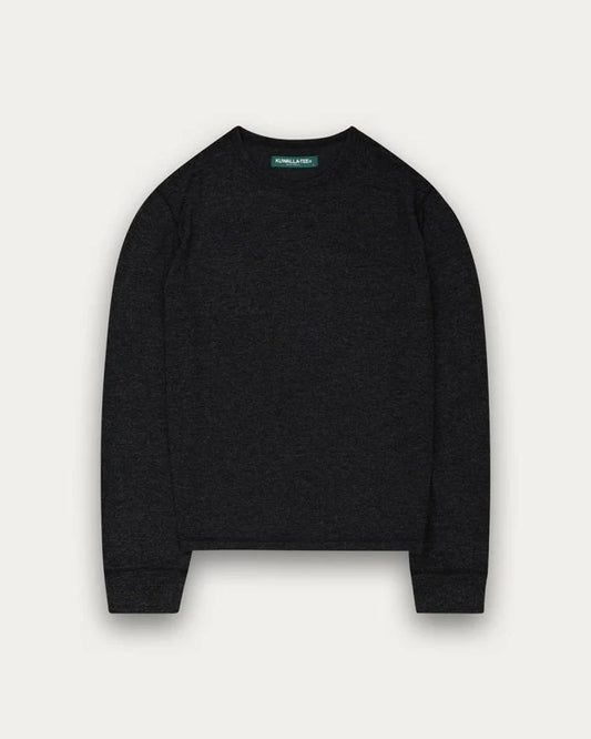 Heathered Thermal L/S - Heather Black