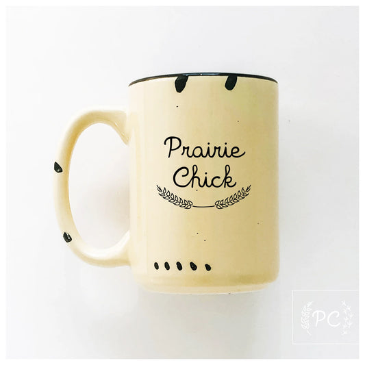 Prairie chick ceramic mug