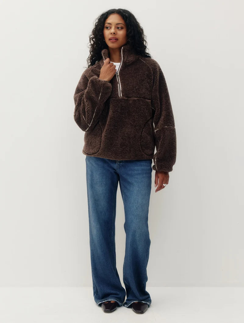 Leatherline Sherpa Half Zip