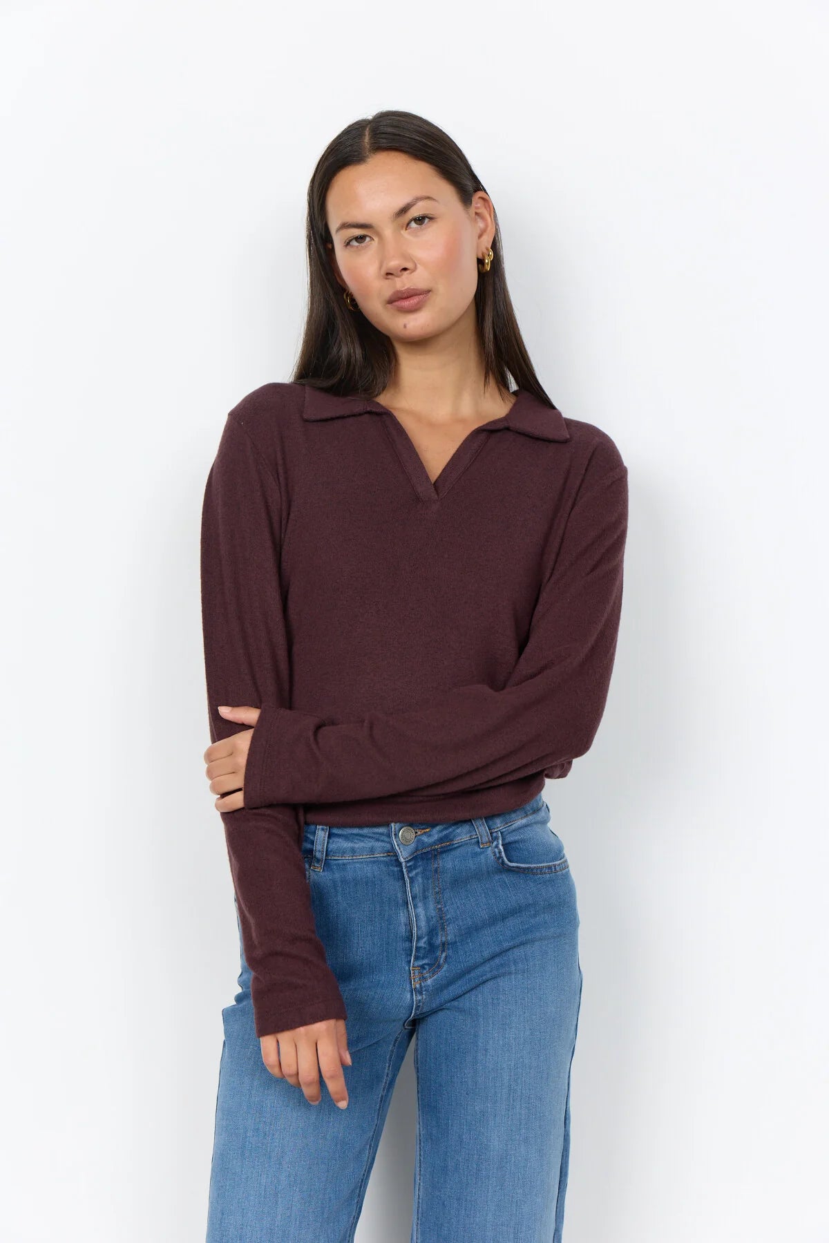 Blouse  - Dark plum