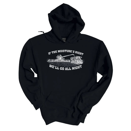 If The Moisture's Right Hoodie in Black