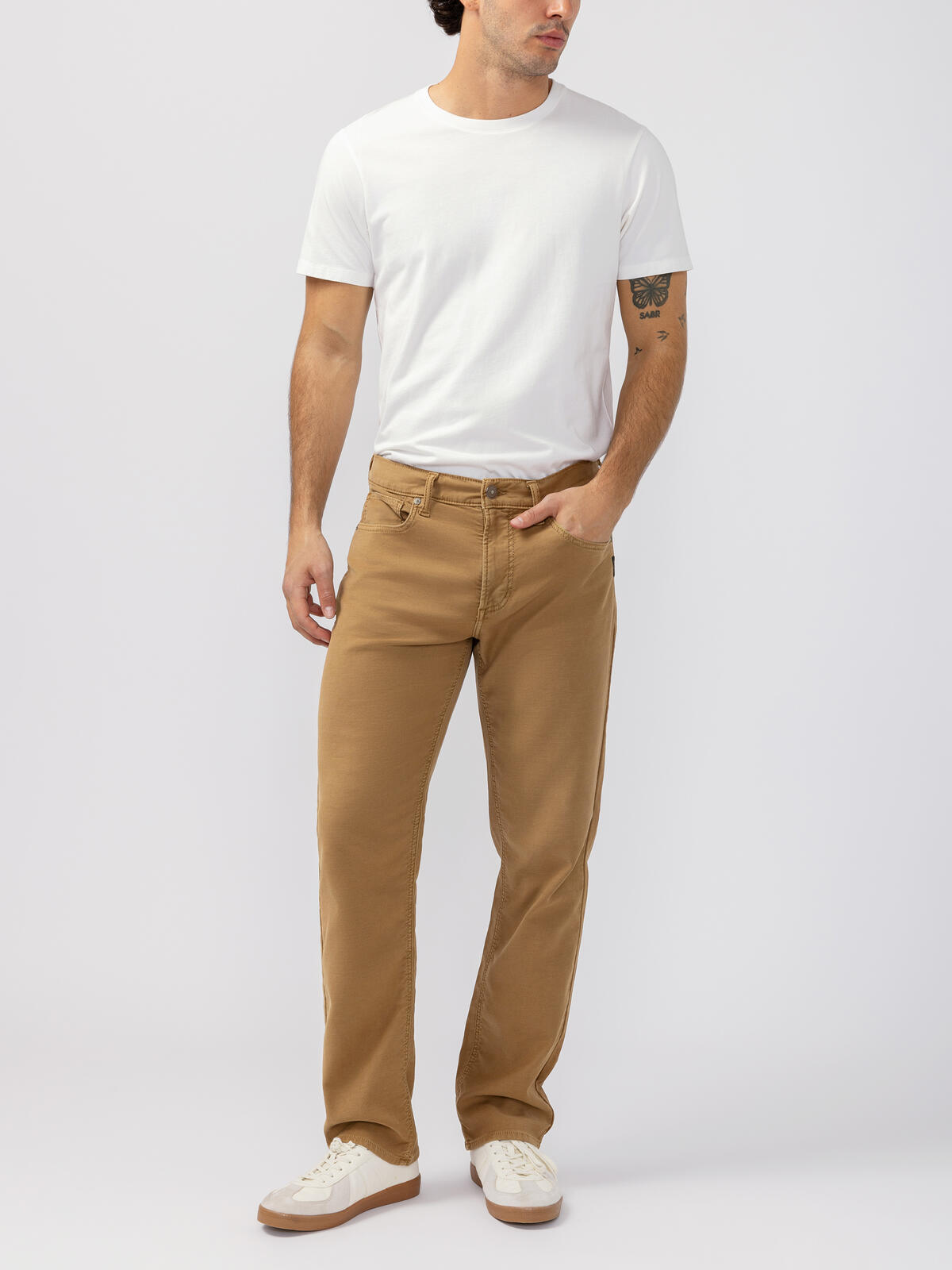 Grayson Classic Fit Straight Leg Knit Flex Jeans