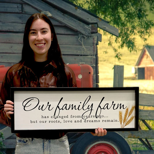 Our Family Farm - Wood Sign