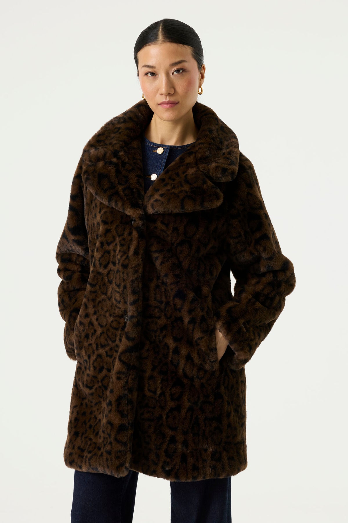 Coat with print