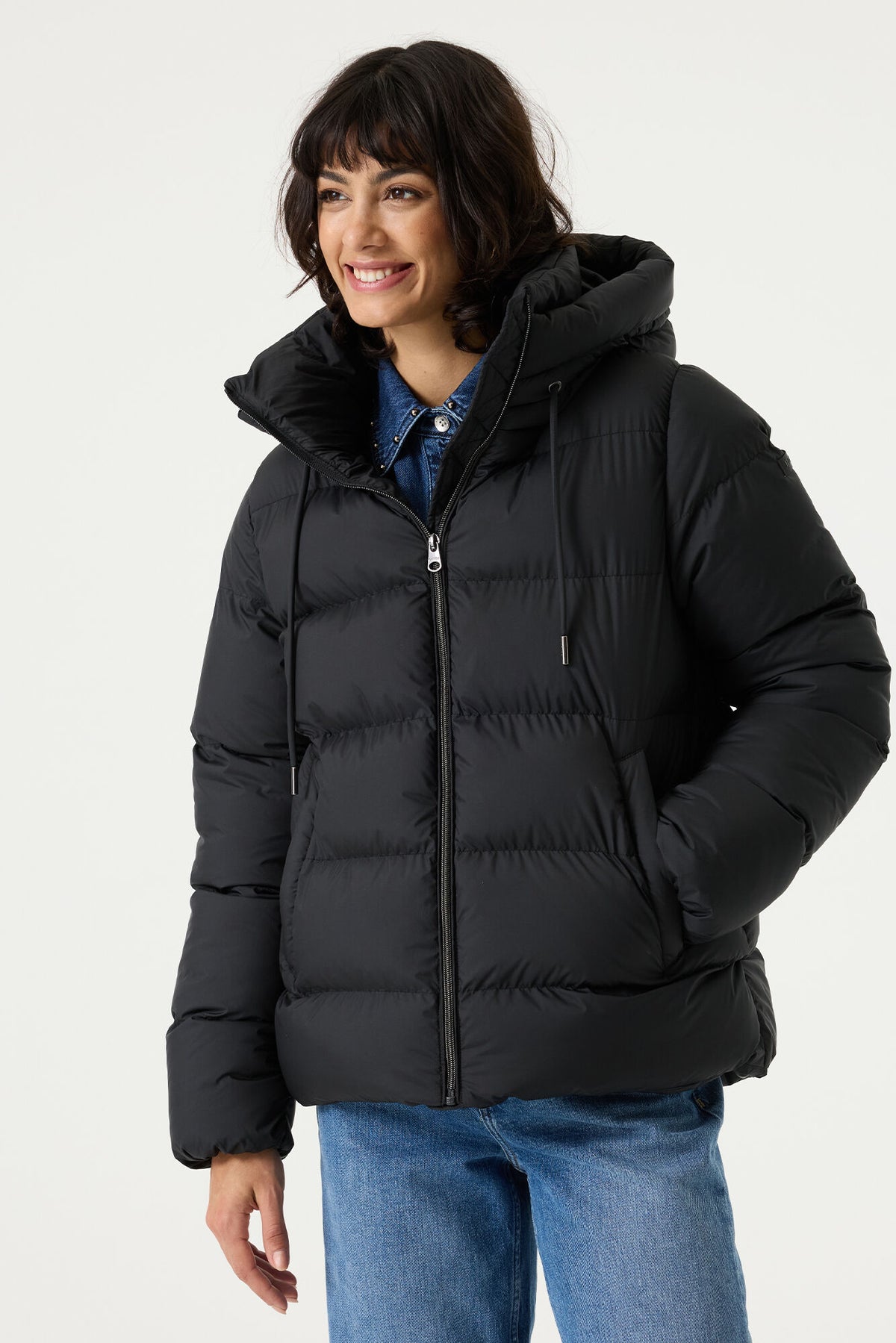 Black puffer jacket