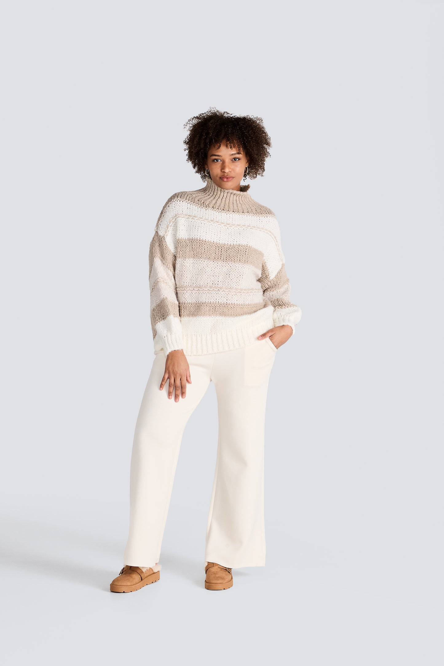 Jessica Laura - Cream/Beige Knit Sweater