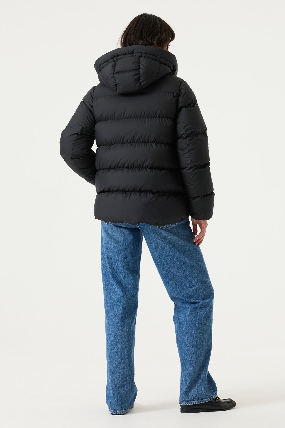 Black puffer jacket