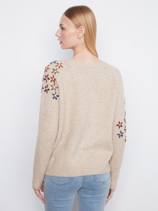 Floral Embroidered Sweater