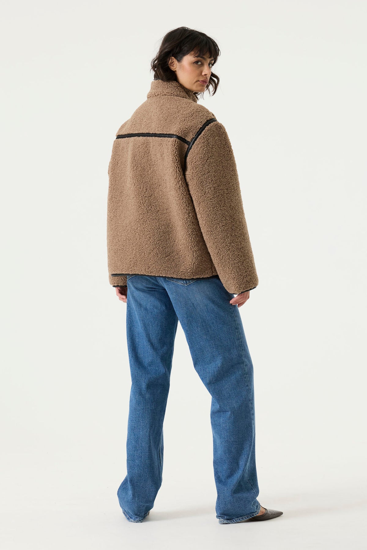 Taupe teddy jacket