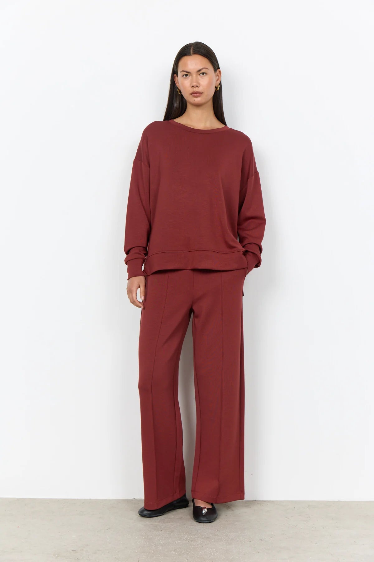 Sweatshirt - Ruby red