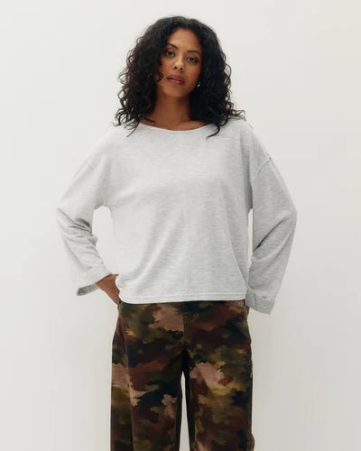 Sway Drawstring Pullover - Heather Grey