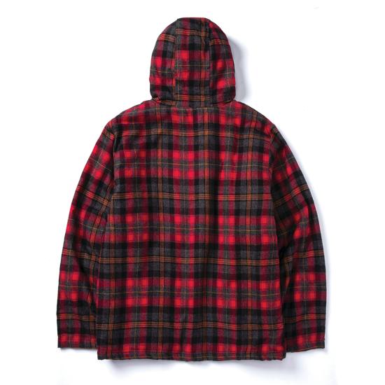 Hooded Flannel Shirt Jacket
